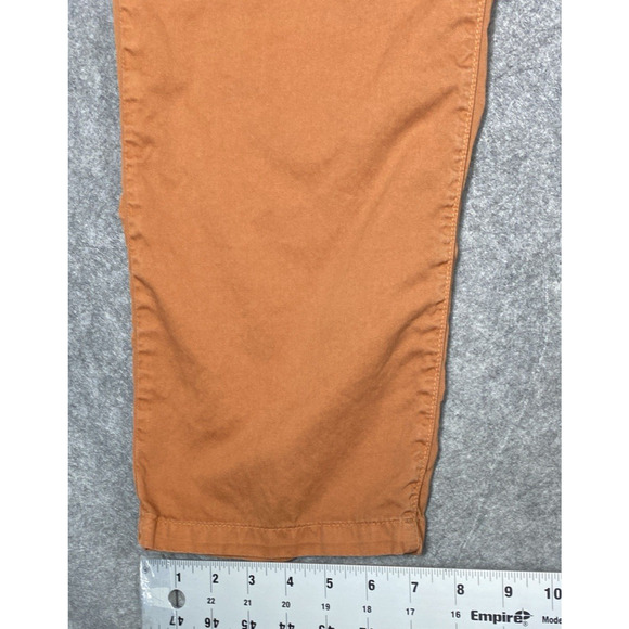 Flint And Tinder Pants Mens 34 Burnt Orange Chino Tapered USA - Picture 8 of 13
